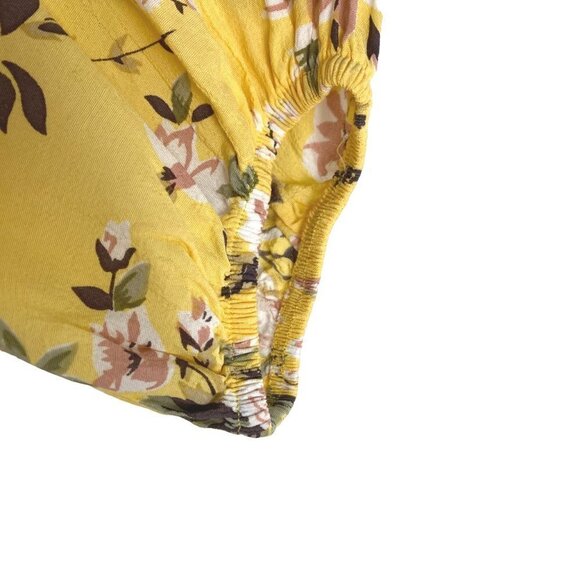 Faithful The Brand‎ Jeanette Pomeline Dress Size 4 Floral Yellow Rayon DR-1254 - Picture 5 of 10